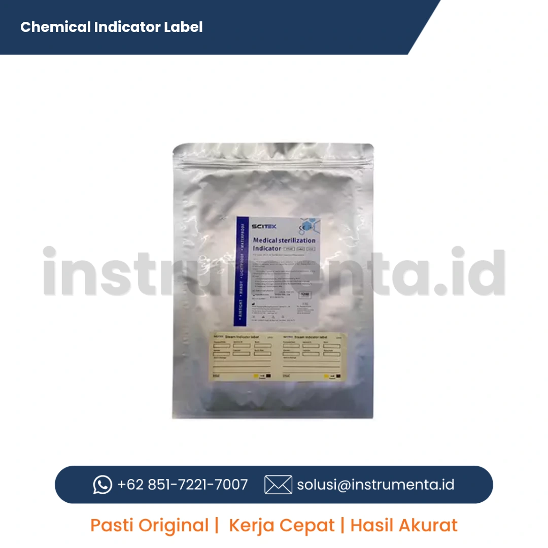 Chemical Indicator Label Scitek Stiker Label Indikator Kimia Sterilisasi Autoclave Uap Steam untuk Identifikasi Paket CSSD